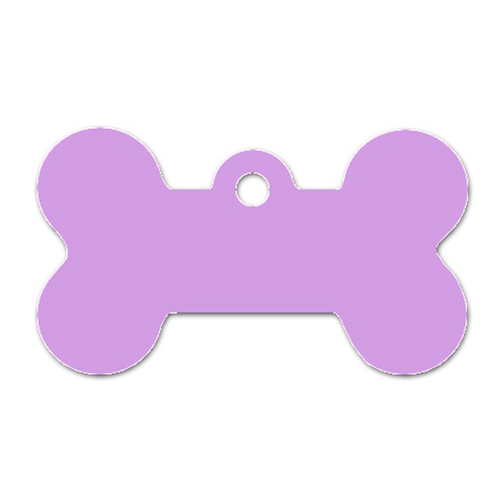 Purple Whim Dog Tag Bone (One Side)