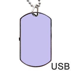 Violet Sweater Dog Tag Usb Flash (two Sides) by snowwhitegirl