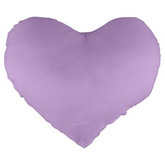 Lilac Morning Large 19  Premium Flano Heart Shape Cushions by snowwhitegirl