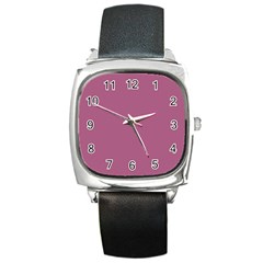 Rose Grey Square Metal Watch by snowwhitegirl