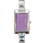 Grey Lily Rectangle Italian Charm Watch Front