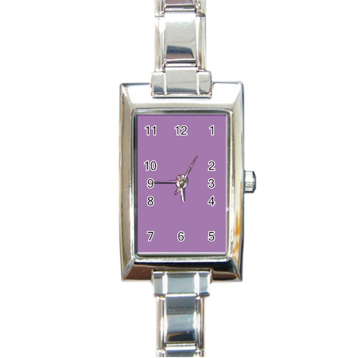 Grey Lily Rectangle Italian Charm Watch