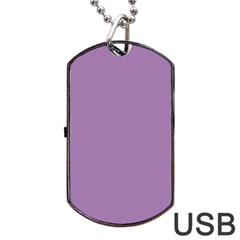 Grey Lily Dog Tag Usb Flash (one Side) by snowwhitegirl