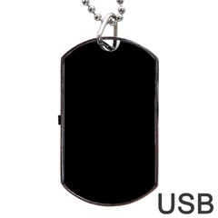 Quoth The Raven Dog Tag Usb Flash (two Sides) by snowwhitegirl