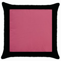 Rosey Throw Pillow Case (black) by snowwhitegirl