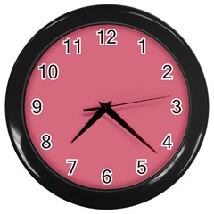 Rosey Wall Clocks (black) by snowwhitegirl