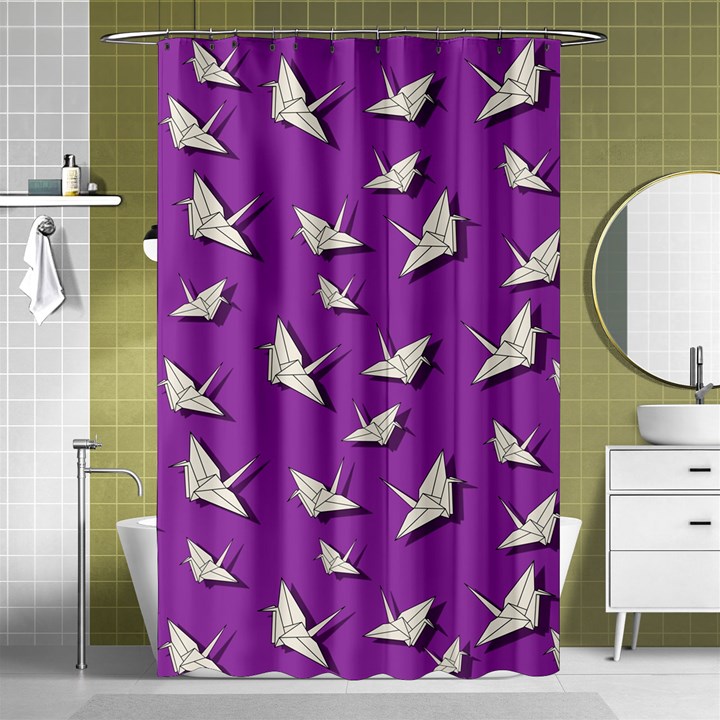 Paper cranes pattern Shower Curtain 48  x 72  (Small) 