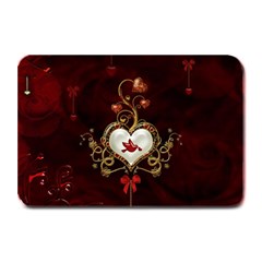 Wonderful Hearts With Dove Plate Mats by FantasyWorld7