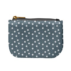 Floral Dots Blue Mini Coin Purses by snowwhitegirl