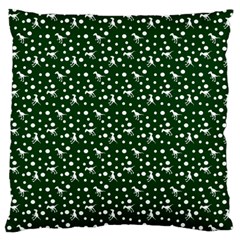 Dinosaurs Green Large Flano Cushion Case (two Sides) by snowwhitegirl