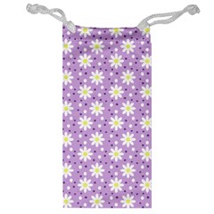 Daisy Dots Lilac Jewelry Bag by snowwhitegirl