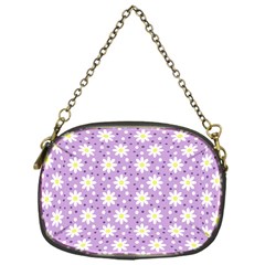 Daisy Dots Lilac Chain Purses (one Side)  by snowwhitegirl