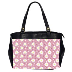 Daisy Dots Pink Office Handbags (2 Sides)  by snowwhitegirl