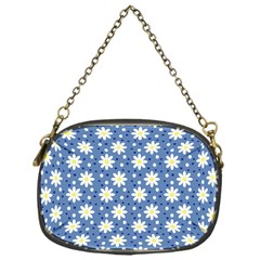 Daisy Dots Blue Chain Purses (one Side)  by snowwhitegirl