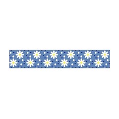 Daisy Dots Blue Flano Scarf (mini) by snowwhitegirl