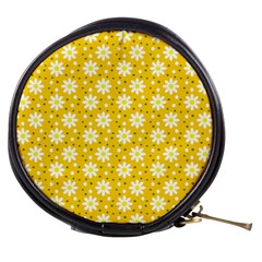 Daisy Dots Yellow Mini Makeup Bags by snowwhitegirl