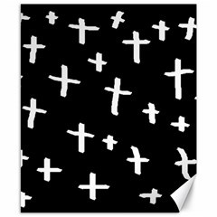 White Cross Canvas 8  X 10  by snowwhitegirl