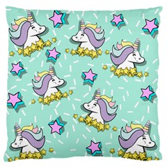 Magical Happy Unicorn And Stars Standard Flano Cushion Case (two Sides) by Bigfootshirtshop