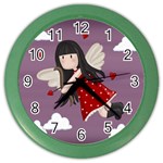 Cupid girl Color Wall Clocks Front