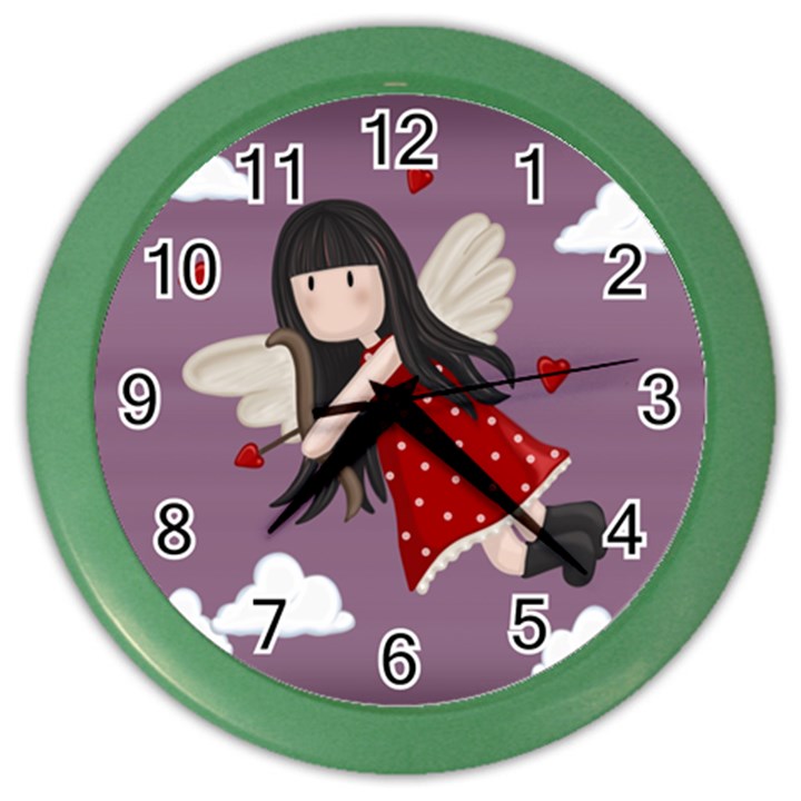 Cupid girl Color Wall Clocks