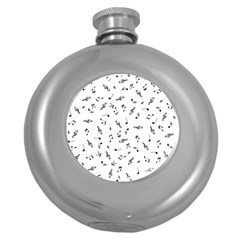 Music Tones Light Round Hip Flask (5 Oz) by jumpercat