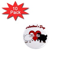 Valentines Day - Sheep  1  Mini Magnet (10 Pack)  by Valentinaart