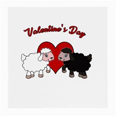 Valentines Day - Sheep  Medium Glasses Cloth by Valentinaart