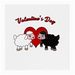 Valentines day - Sheep  Medium Glasses Cloth Front