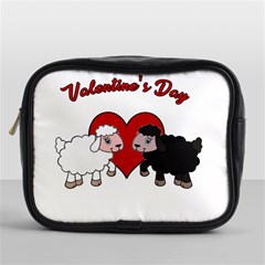 Valentines Day - Sheep  Mini Toiletries Bags by Valentinaart