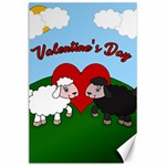 Valentines day - Sheep  Canvas 24  x 36  23.35 x34.74  Canvas - 1