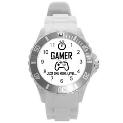 Gamer Round Plastic Sport Watch (l) by Valentinaart