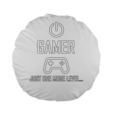 Gamer Standard 15  Premium Flano Round Cushions by Valentinaart