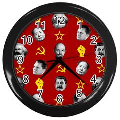 Communist Leaders Wall Clocks (black) by Valentinaart