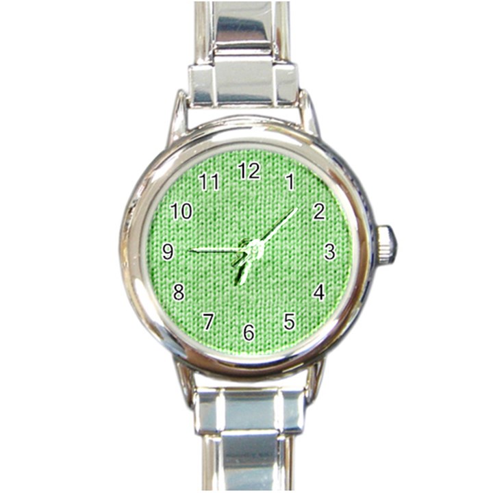 Knittedwoolcolour2 Round Italian Charm Watch