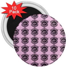 Three Women Pink 3  Magnets (10 Pack)  by snowwhitegirl