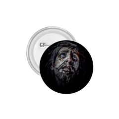 Jesuschrist Face Dark Poster 1 75  Buttons by dflcprints