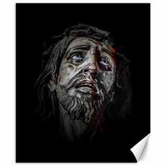 Jesuschrist Face Dark Poster Canvas 8  X 10  by dflcprints