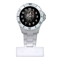 Jesuschrist Face Dark Poster Plastic Nurses Watch by dflcprints