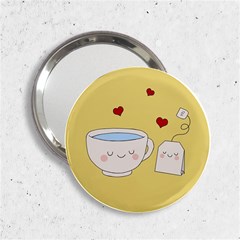 Cute Tea 2 25  Handbag Mirrors by Valentinaart