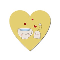 Cute Tea Heart Magnet by Valentinaart