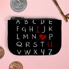 Love Alphabet Mini Coin Purses by Valentinaart