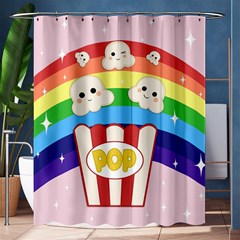 Cute Kawaii Popcorn Shower Curtain 60  X 72  (medium)  by Valentinaart