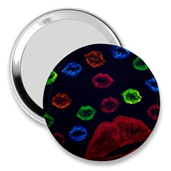 Hot Lips 3  Handbag Mirrors by dawnsiegler