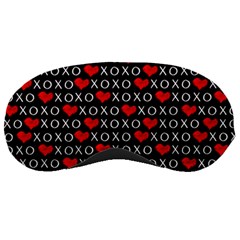 Xoxo Valentines Day Pattern Sleeping Masks by Valentinaart