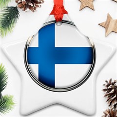 Finland Country Flag Countries Star Ornament (two Sides) by Nexatart