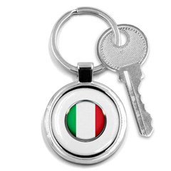 Italy Country Nation Flag Key Chains (round)  by Nexatart