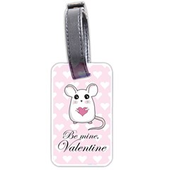 Cute Mouse - Valentines Day Luggage Tags (two Sides) by Valentinaart