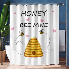 Bee Mine Valentines Day Shower Curtain 60  X 72  (medium)  by Valentinaart