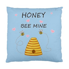 Bee Mine Valentines Day Standard Cushion Case (two Sides) by Valentinaart