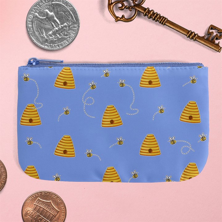 Bee pattern Large Coin Purse